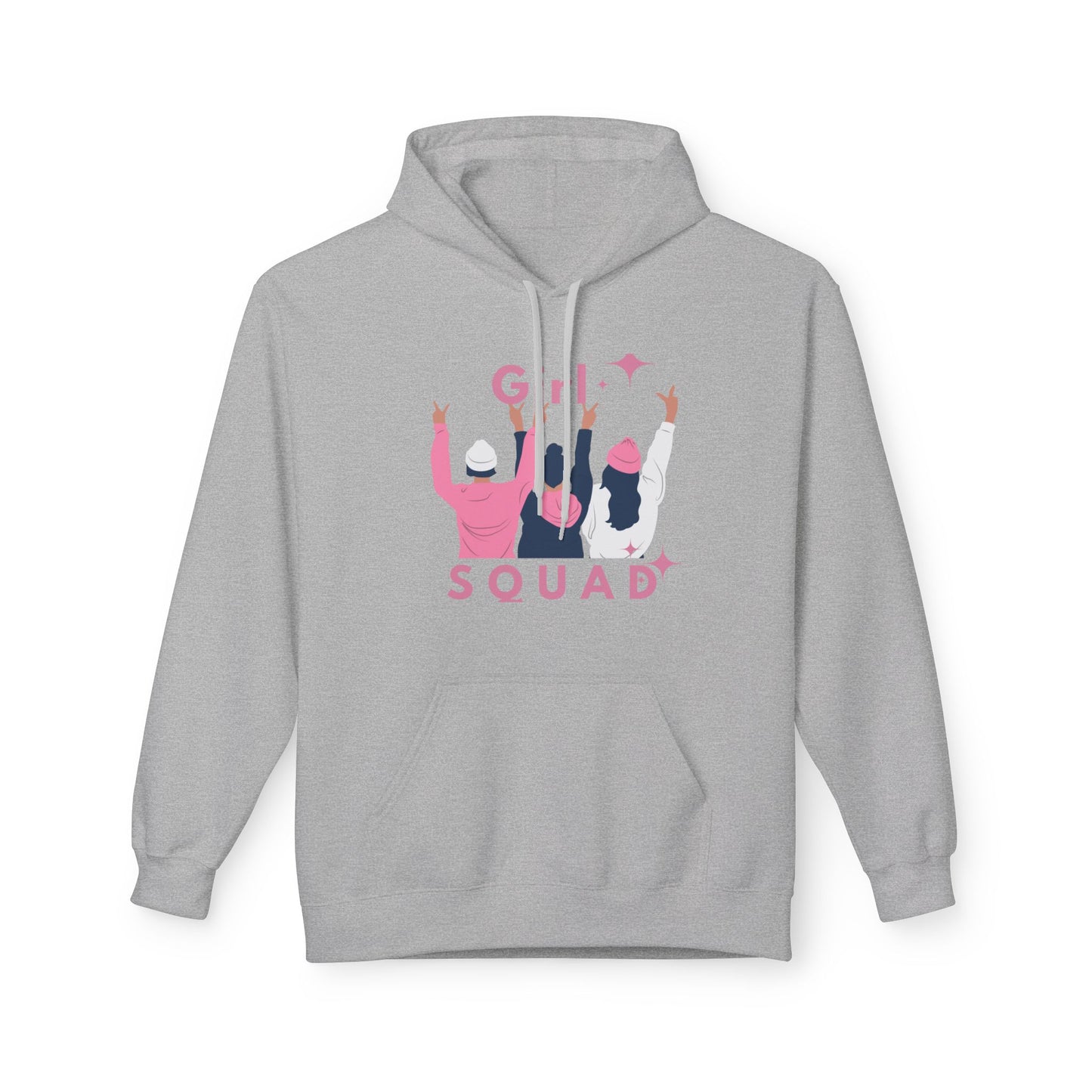 Girls Squad Fleece Hoodie - Unisex Midweight Softstyle Sweatshirt for Friendship and Celebrations