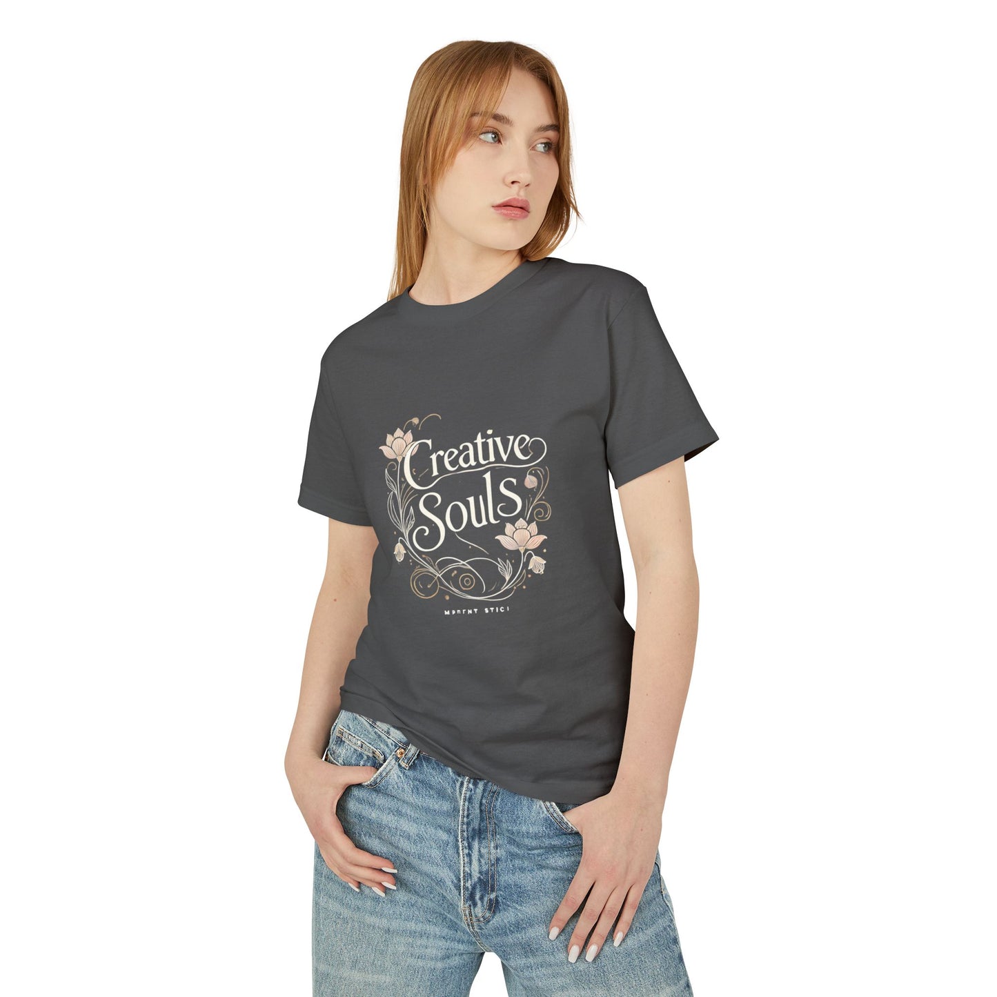 Creative Souls Heavyweight Tee - Unisex Cotton Shirt for Artistic Minds