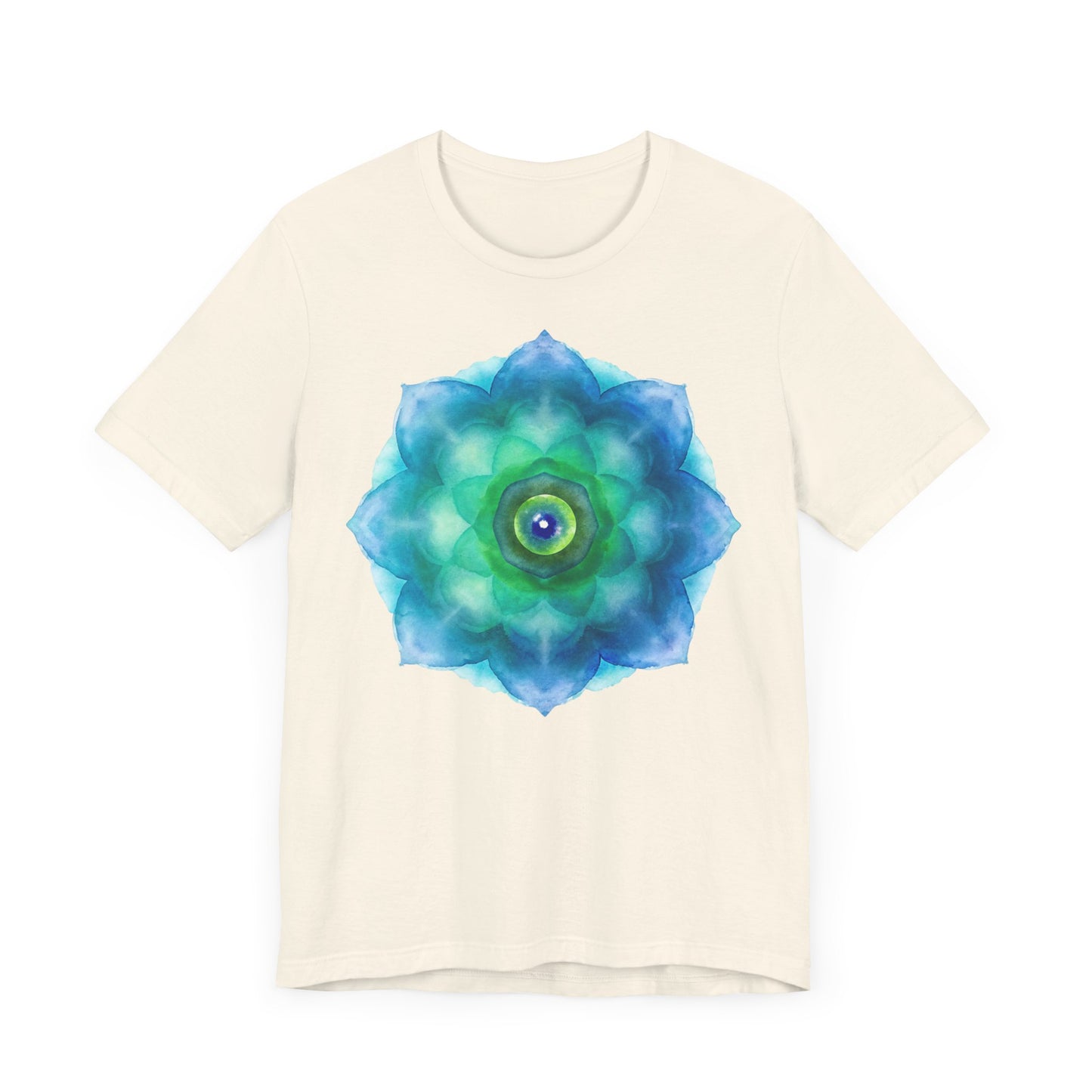 Bohemian Mandala Graphic Tee - Unisex Short Sleeve Shirt for Spiritual Vibes