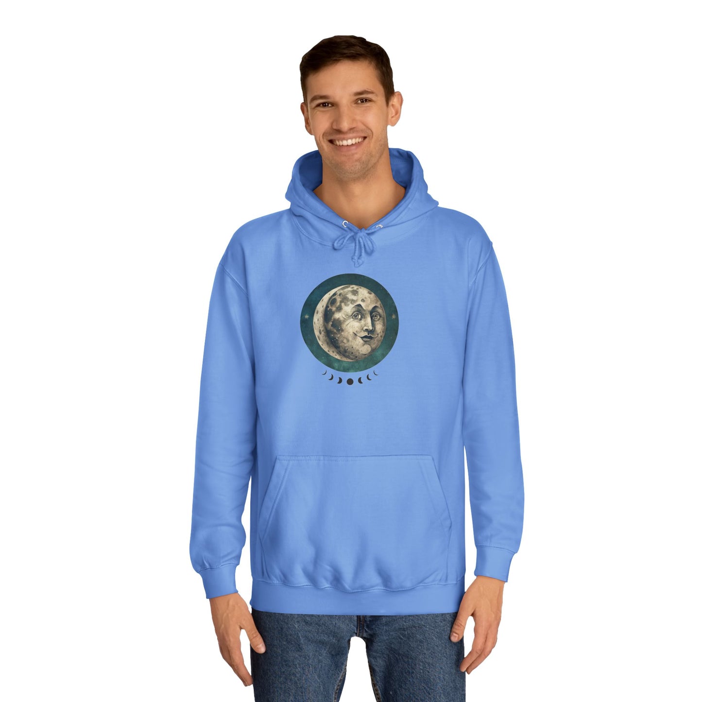 Space Ticket Unisex College Hoodie - Ticket to the Moon Design