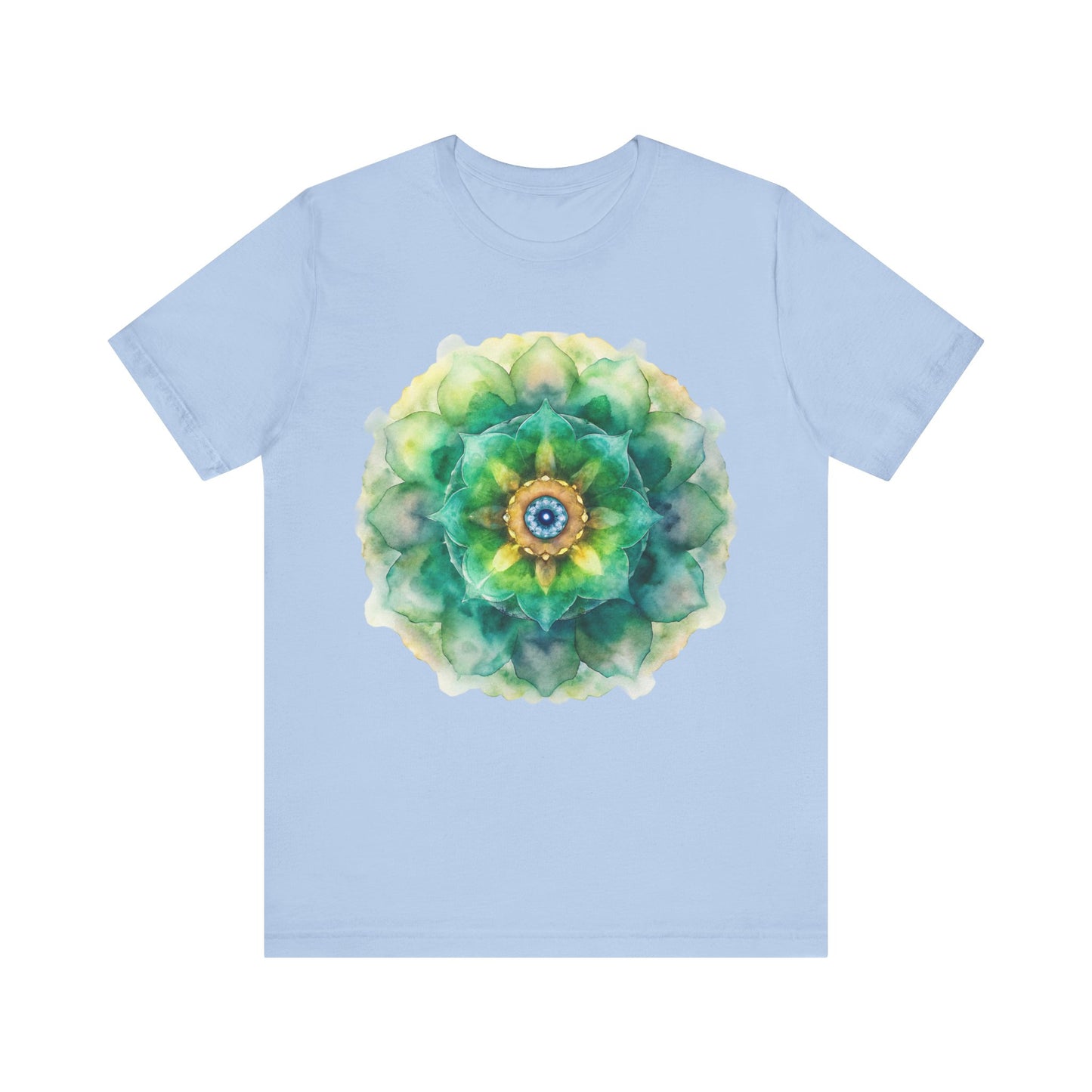Bohemian Mandala Tee, Unisex Tee for Relaxation, Casual Wear, Gift for Nature Lovers, Festival Shirt, Art-Inspired Apparel