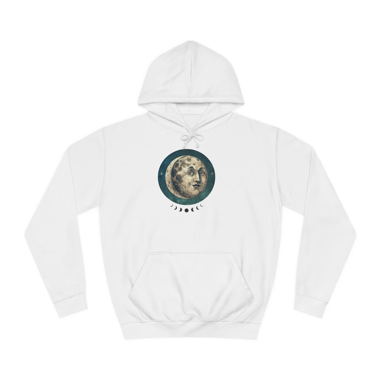 Space Ticket Unisex College Hoodie - Ticket to the Moon Design
