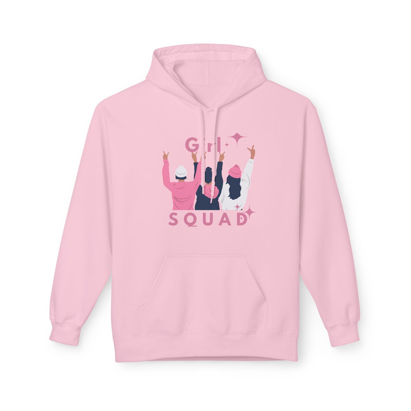Girls Squad Fleece Hoodie - Unisex Midweight Softstyle Sweatshirt for Friendship and Celebrations