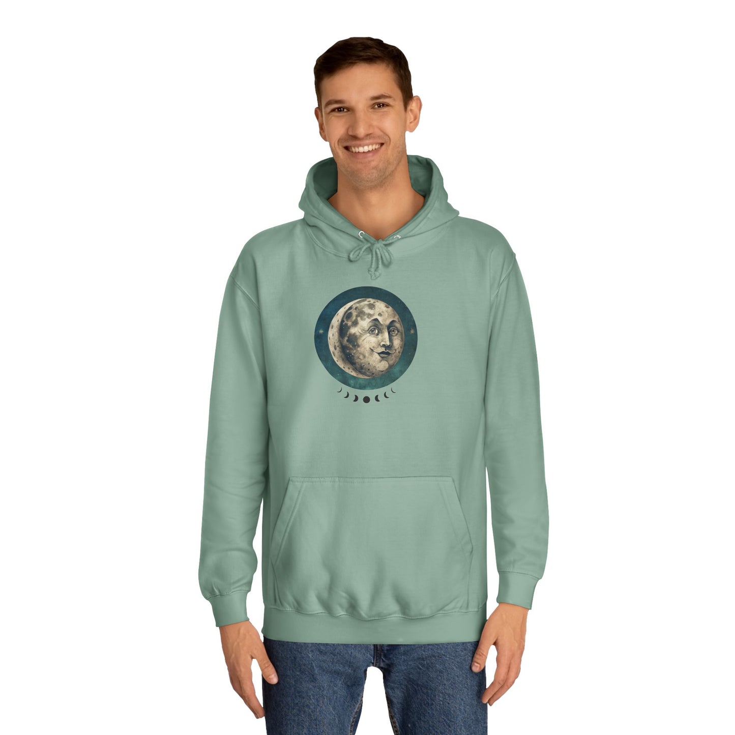 Space Ticket Unisex College Hoodie - Ticket to the Moon Design