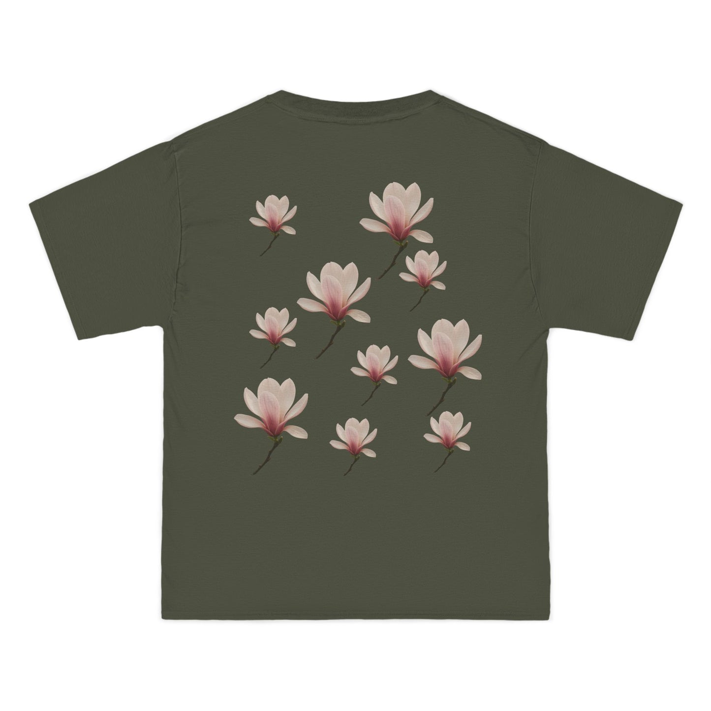 Floral Magnolia Short-Sleeve T-Shirt, Spring Fashion, Casual Wear, Gift for Nature Lovers, Everyday Style, Floral Tee