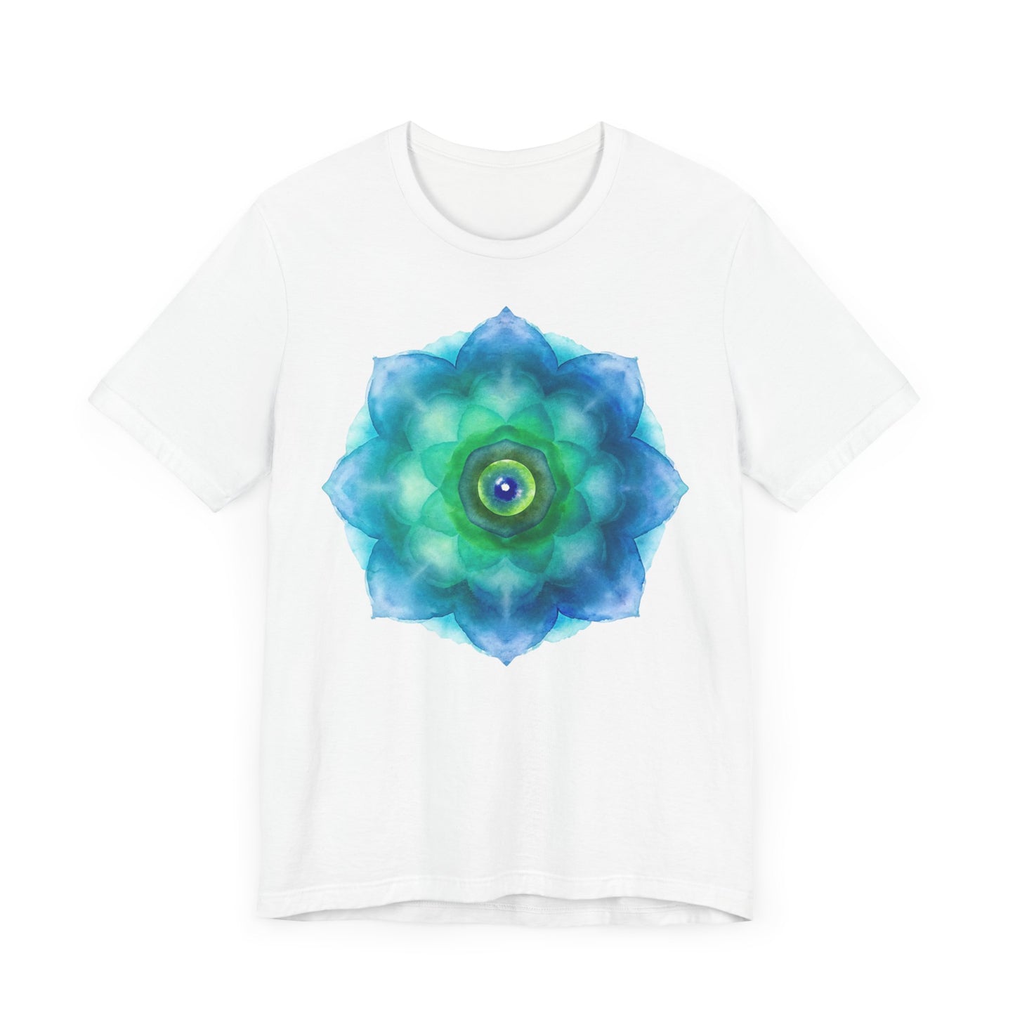 Bohemian Mandala Graphic Tee - Unisex Short Sleeve Shirt for Spiritual Vibes