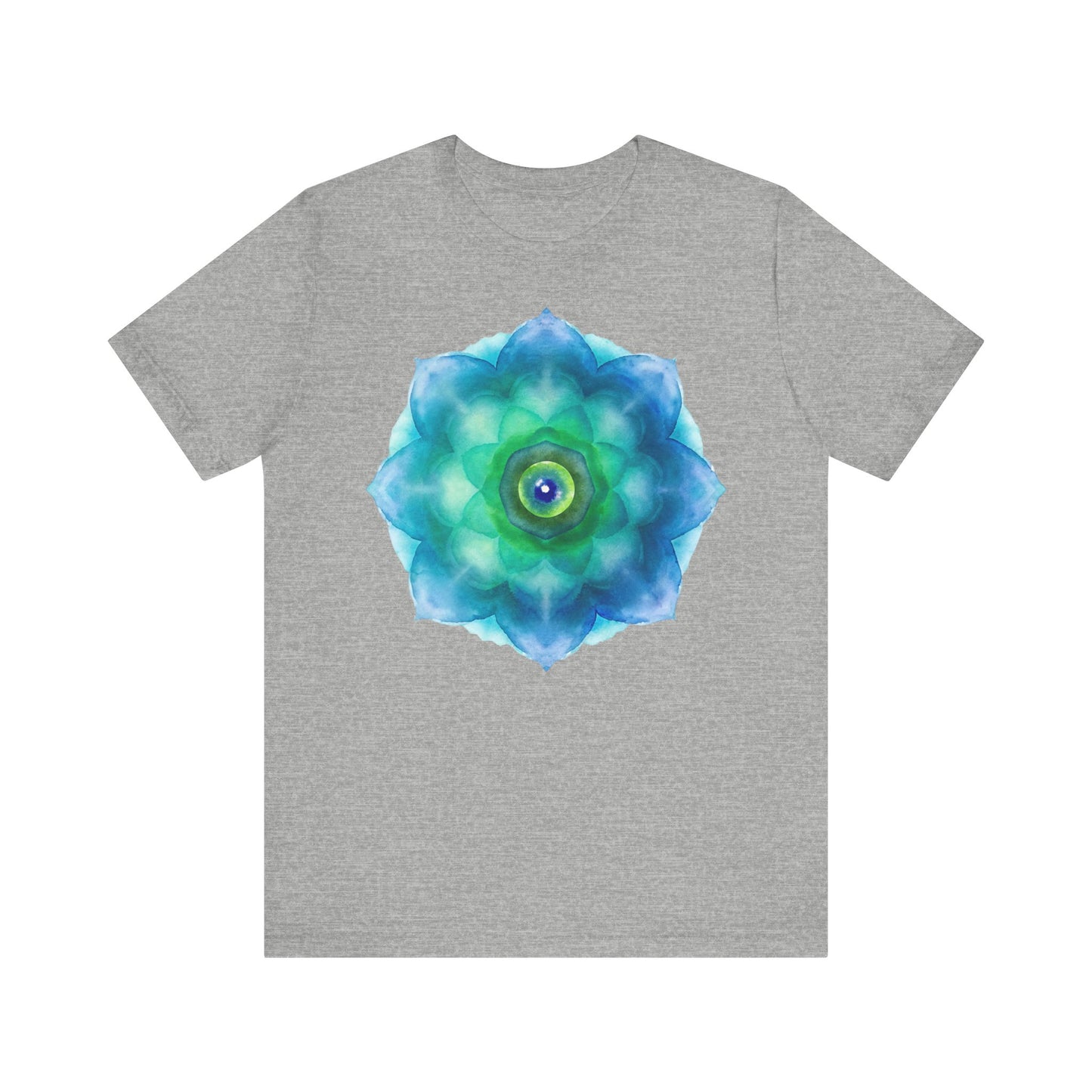 Bohemian Mandala Graphic Tee - Unisex Short Sleeve Shirt for Spiritual Vibes