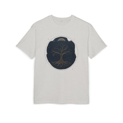 Oversize Tee - Tree of Life Connection Between Earth and Heaven Design