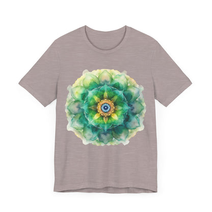Bohemian Mandala Tee, Unisex Tee for Relaxation, Casual Wear, Gift for Nature Lovers, Festival Shirt, Art-Inspired Apparel