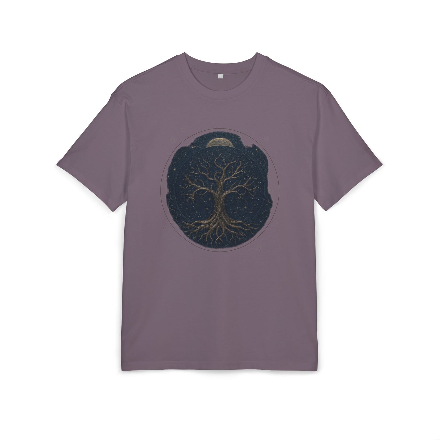 Oversize Tee - Tree of Life Connection Between Earth and Heaven Design