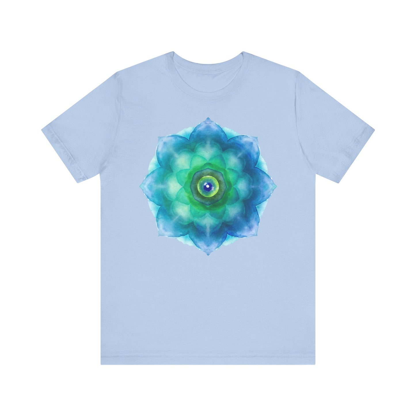 Bohemian Mandala Graphic Tee - Unisex Short Sleeve Shirt for Spiritual Vibes