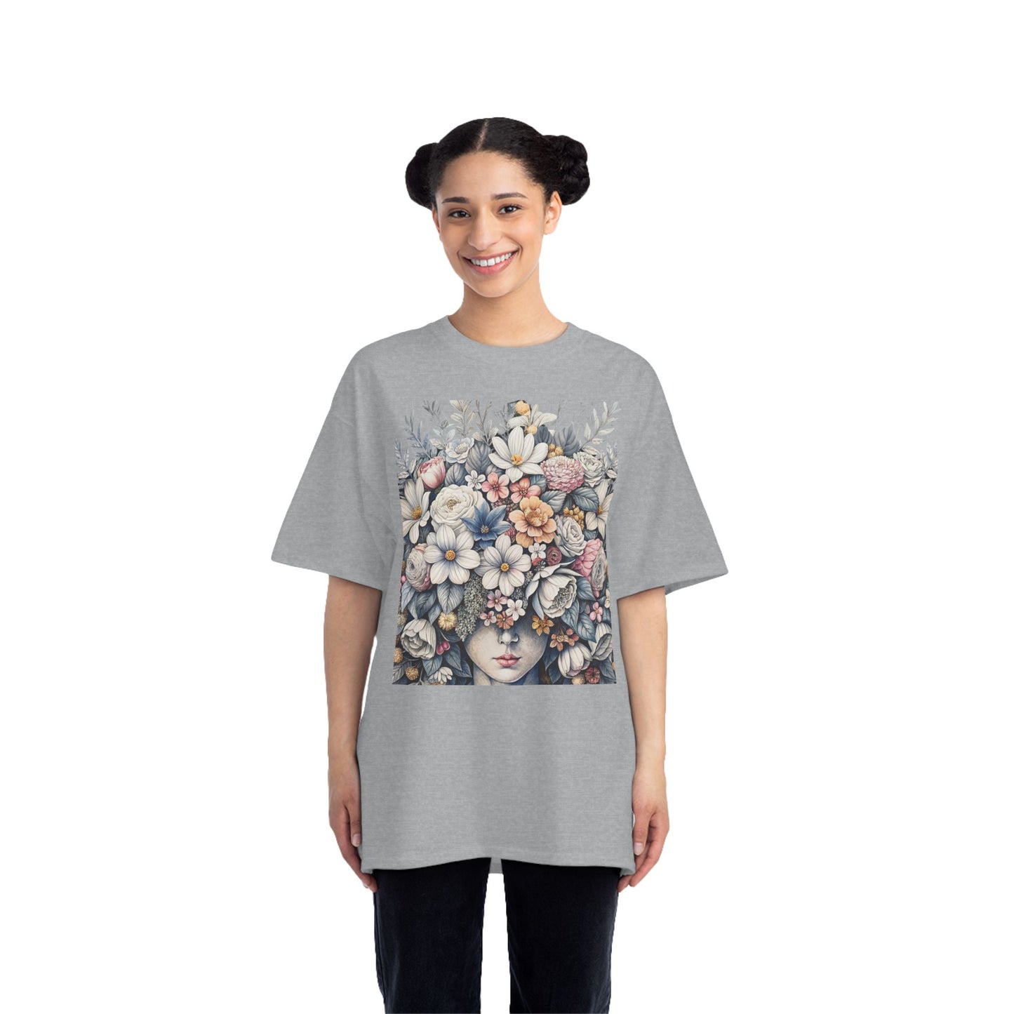 Short-Sleeve T-Shirt - Blooming Hearts Design