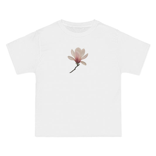 Floral Magnolia Short-Sleeve T-Shirt, Spring Fashion, Casual Wear, Gift for Nature Lovers, Everyday Style, Floral Tee