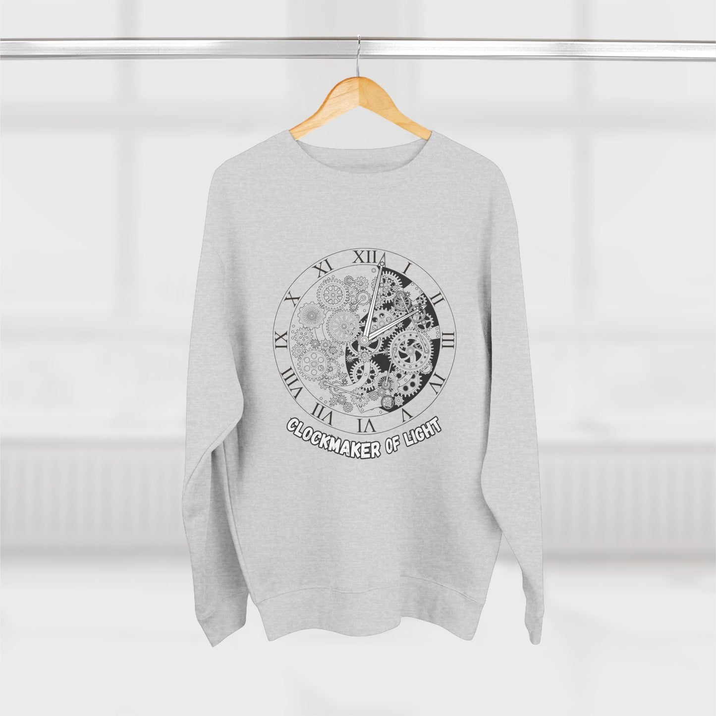 Clockmaker Unisex Sweatshirt with Best Light Times Design