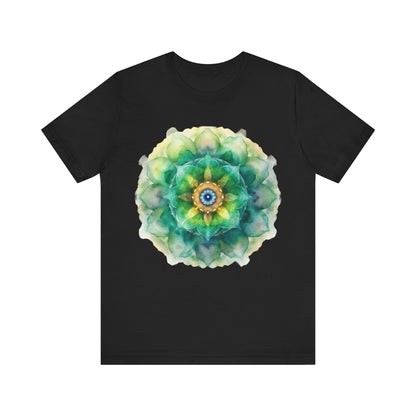 Bohemian Mandala Tee, Unisex Tee for Relaxation, Casual Wear, Gift for Nature Lovers, Festival Shirt, Art-Inspired Apparel