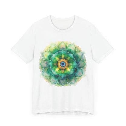 Bohemian Mandala Tee, Unisex Tee for Relaxation, Casual Wear, Gift for Nature Lovers, Festival Shirt, Art-Inspired Apparel
