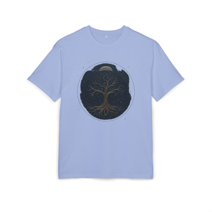 Oversize Tee - Tree of Life Connection Between Earth and Heaven Design