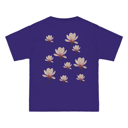 Floral Magnolia Short-Sleeve T-Shirt, Spring Fashion, Casual Wear, Gift for Nature Lovers, Everyday Style, Floral Tee