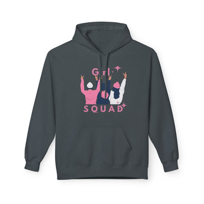 Girls Squad Fleece Hoodie - Unisex Midweight Softstyle Sweatshirt for Friendship and Celebrations