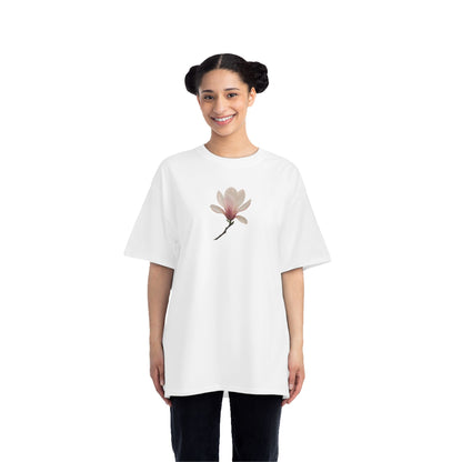 Floral Magnolia Short-Sleeve T-Shirt, Spring Fashion, Casual Wear, Gift for Nature Lovers, Everyday Style, Floral Tee