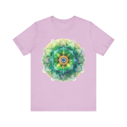 Bohemian Mandala Tee, Unisex Tee for Relaxation, Casual Wear, Gift for Nature Lovers, Festival Shirt, Art-Inspired Apparel