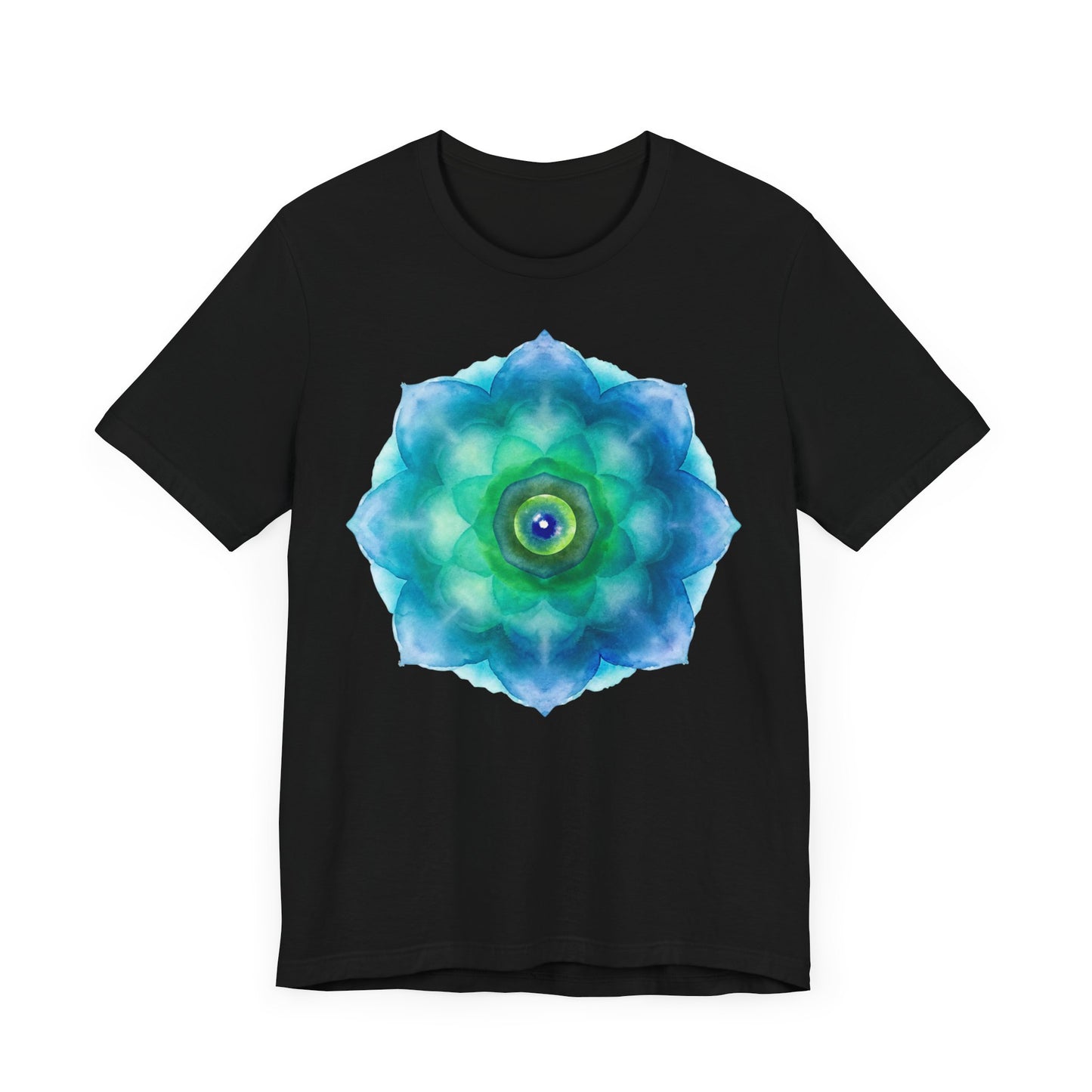 Bohemian Mandala Graphic Tee - Unisex Short Sleeve Shirt for Spiritual Vibes