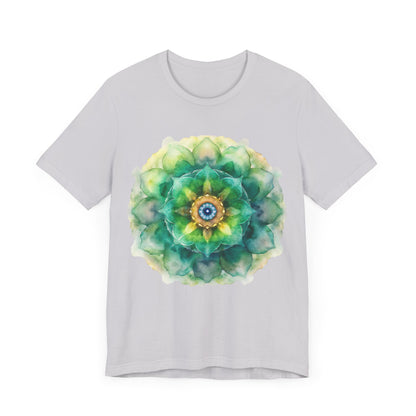 Bohemian Mandala Tee, Unisex Tee for Relaxation, Casual Wear, Gift for Nature Lovers, Festival Shirt, Art-Inspired Apparel