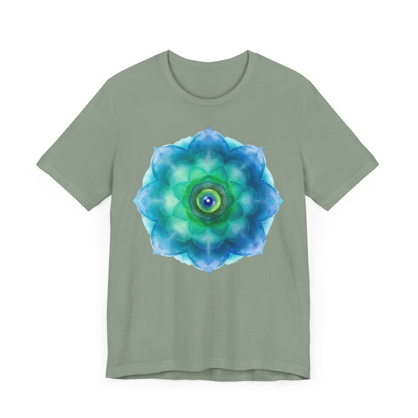 Bohemian Mandala Graphic Tee - Unisex Short Sleeve Shirt for Spiritual Vibes
