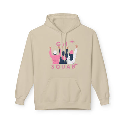 Girls Squad Fleece Hoodie - Unisex Midweight Softstyle Sweatshirt for Friendship and Celebrations