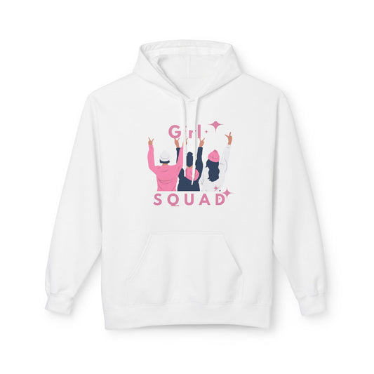 Girls Squad Fleece Hoodie - Unisex Midweight Softstyle Sweatshirt for Friendship and Celebrations