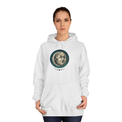 Space Ticket Unisex College Hoodie - Ticket to the Moon Design