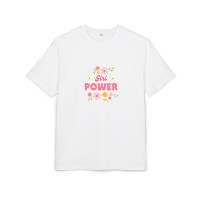 Girl Power Oversized Tee - Unisex Heavyweight Tee for Empowerment & Everyday Comfort