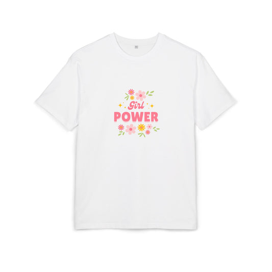 Girl Power Oversized Tee - Unisex Heavyweight Tee for Empowerment & Everyday Comfort
