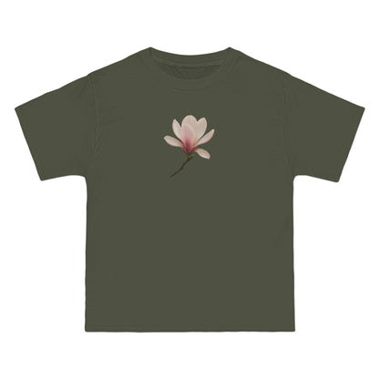 Floral Magnolia Short-Sleeve T-Shirt, Spring Fashion, Casual Wear, Gift for Nature Lovers, Everyday Style, Floral Tee
