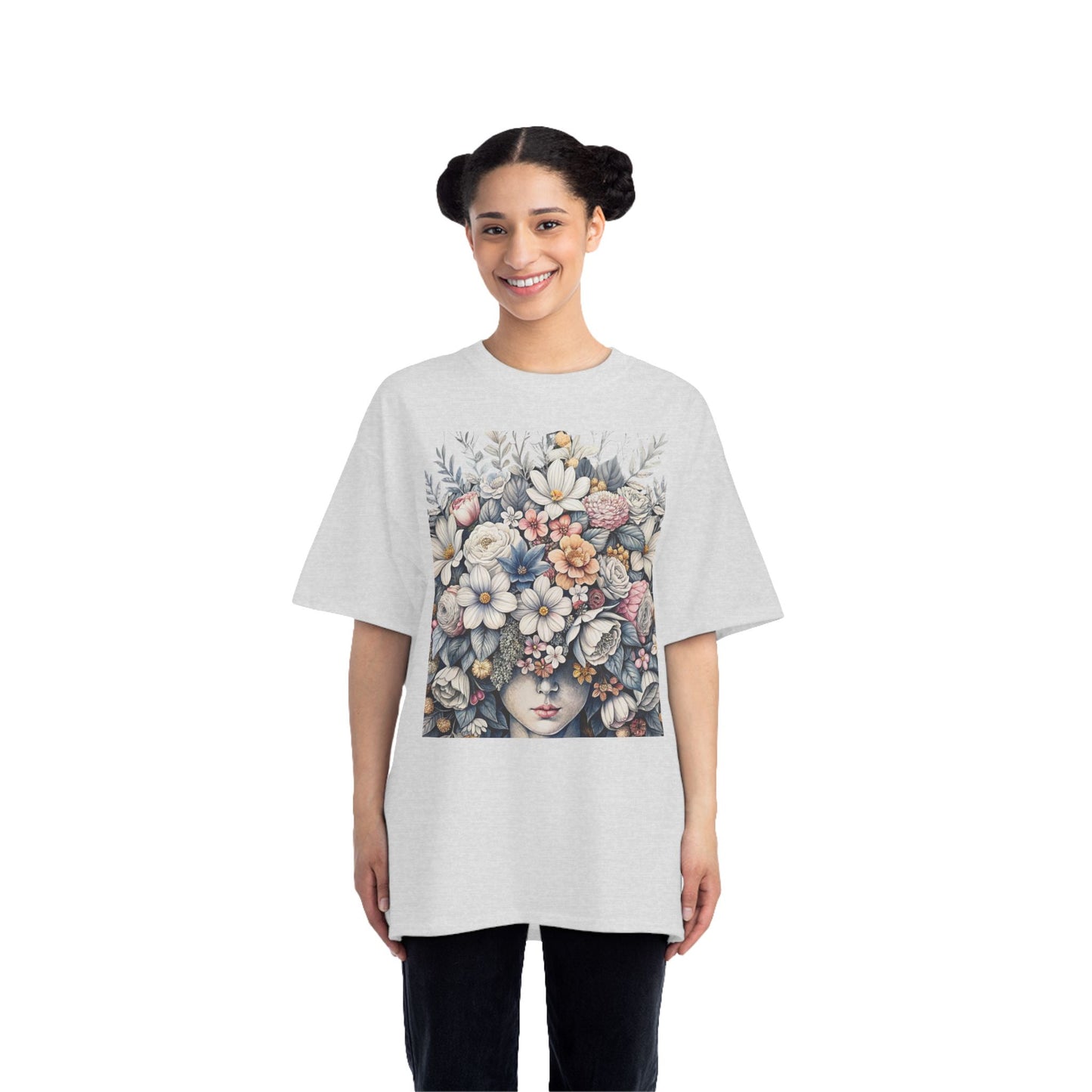 Short-Sleeve T-Shirt - Blooming Hearts Design