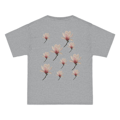 Floral Magnolia Short-Sleeve T-Shirt, Spring Fashion, Casual Wear, Gift for Nature Lovers, Everyday Style, Floral Tee