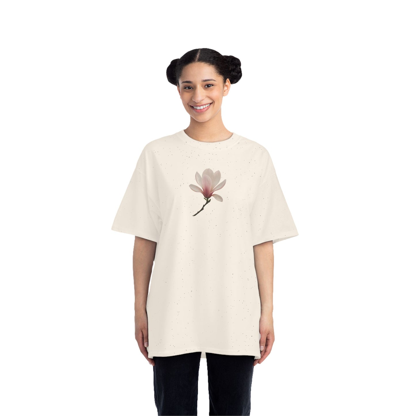 Floral Magnolia Short-Sleeve T-Shirt, Spring Fashion, Casual Wear, Gift for Nature Lovers, Everyday Style, Floral Tee