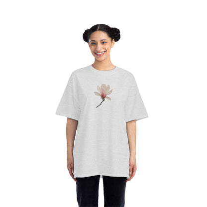 Floral Magnolia Short-Sleeve T-Shirt, Spring Fashion, Casual Wear, Gift for Nature Lovers, Everyday Style, Floral Tee