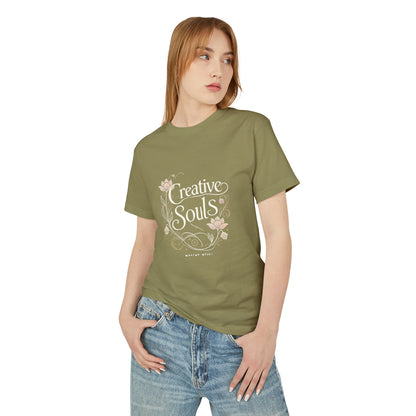 Creative Souls Heavyweight Tee - Unisex Cotton Shirt for Artistic Minds