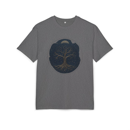 Oversize Tee - Tree of Life Connection Between Earth and Heaven Design