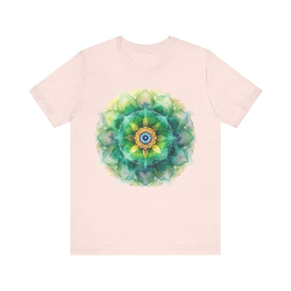 Bohemian Mandala Tee, Unisex Tee for Relaxation, Casual Wear, Gift for Nature Lovers, Festival Shirt, Art-Inspired Apparel