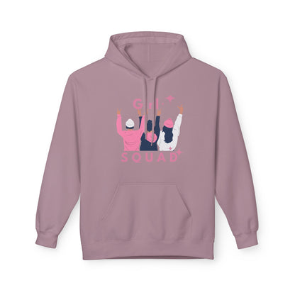 Girls Squad Fleece Hoodie - Unisex Midweight Softstyle Sweatshirt for Friendship and Celebrations