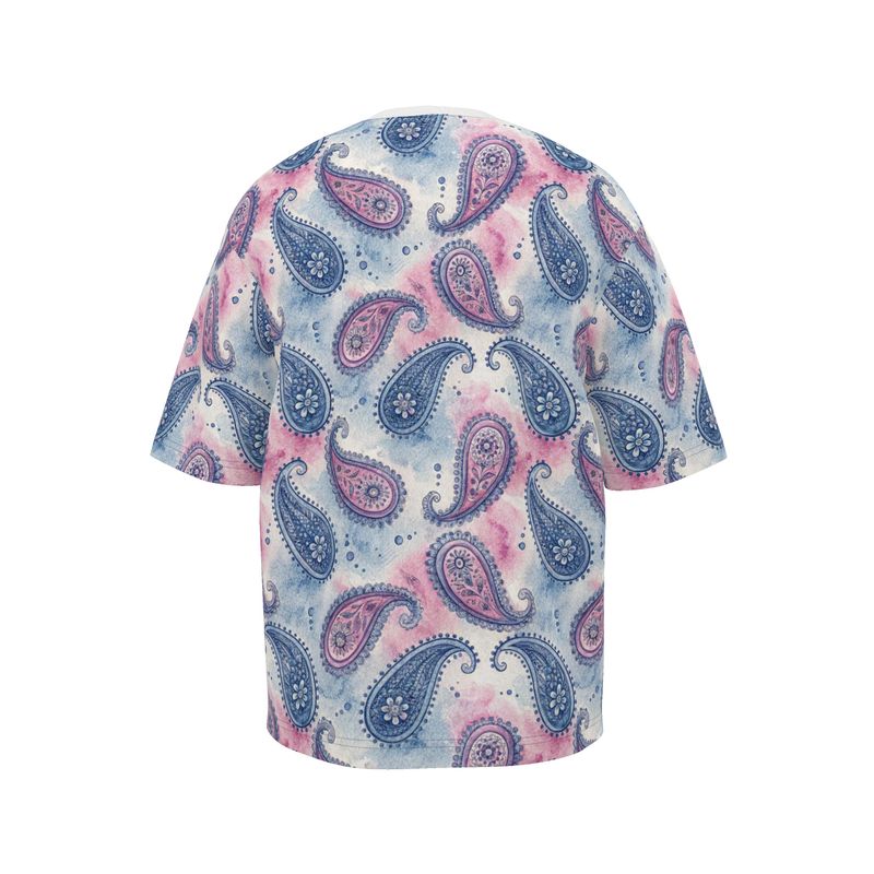 Oversized T-shirt paisley design