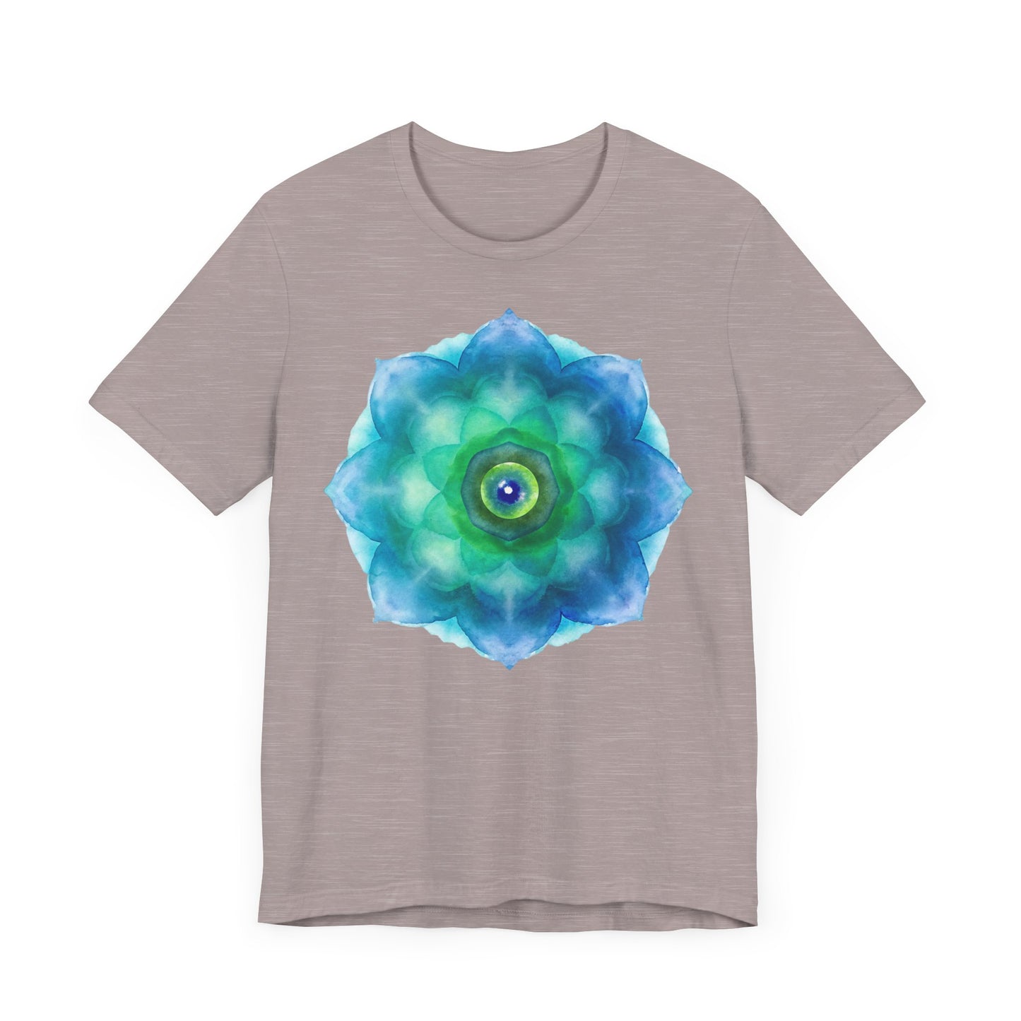 Bohemian Mandala Graphic Tee - Unisex Short Sleeve Shirt for Spiritual Vibes