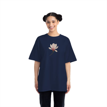 Floral Magnolia Short-Sleeve T-Shirt, Spring Fashion, Casual Wear, Gift for Nature Lovers, Everyday Style, Floral Tee