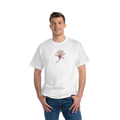 Floral Magnolia Short-Sleeve T-Shirt, Spring Fashion, Casual Wear, Gift for Nature Lovers, Everyday Style, Floral Tee