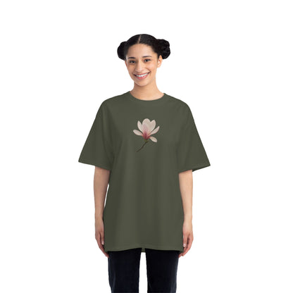 Floral Magnolia Short-Sleeve T-Shirt, Spring Fashion, Casual Wear, Gift for Nature Lovers, Everyday Style, Floral Tee
