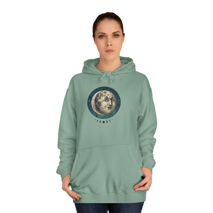 Space Ticket Unisex College Hoodie - Ticket to the Moon Design