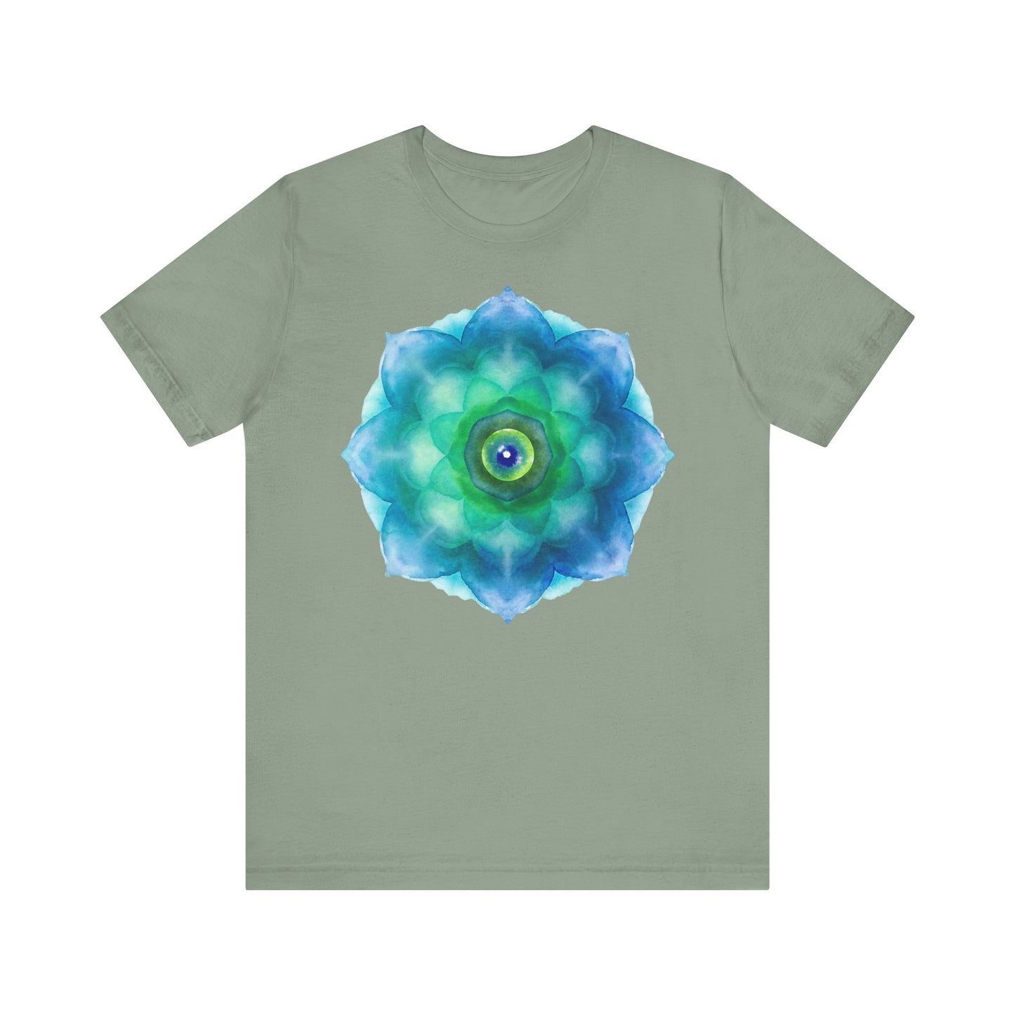 Bohemian Mandala Graphic Tee - Unisex Short Sleeve Shirt for Spiritual Vibes