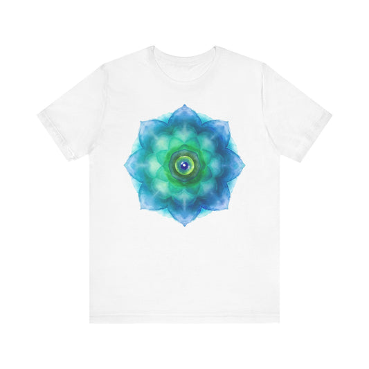 Bohemian Mandala Graphic Tee - Unisex Short Sleeve Shirt for Spiritual Vibes